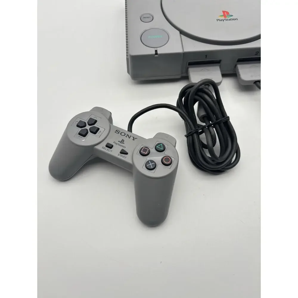 Sony PlayStation Game Console and controllers SCPH-1001 For Parts And Repair
